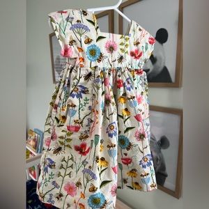 Dress floral garden print 9-12 months. From Etsy - Shop: MadeByTheSeaCornwall